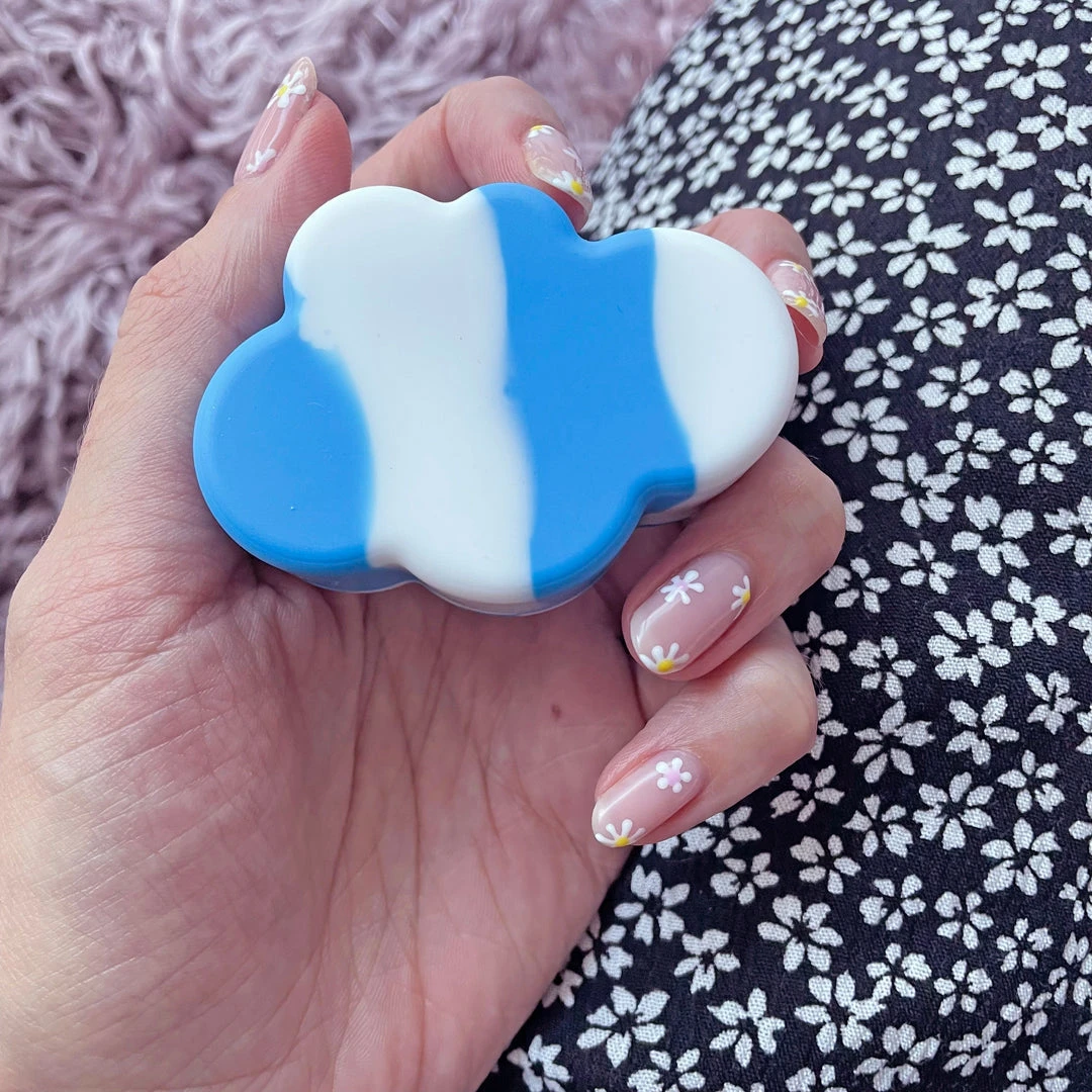 Burning Love Cloud Silicone Container- Tie Dye 5 Burning Love Cloud Silicone Container- Tie Dye