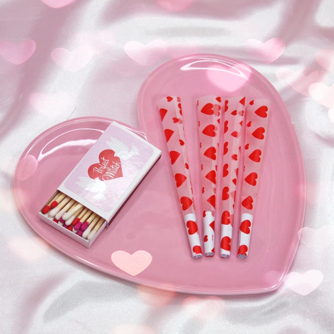 Shop Burning Love 4 Pack- Red Heart Cones 3 Shop Burning Love 4 Pack- Red Heart Cones