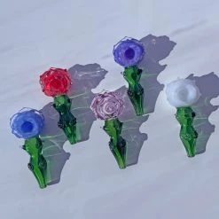 Burning Love Small Rose Bowl- Pastel Pipes