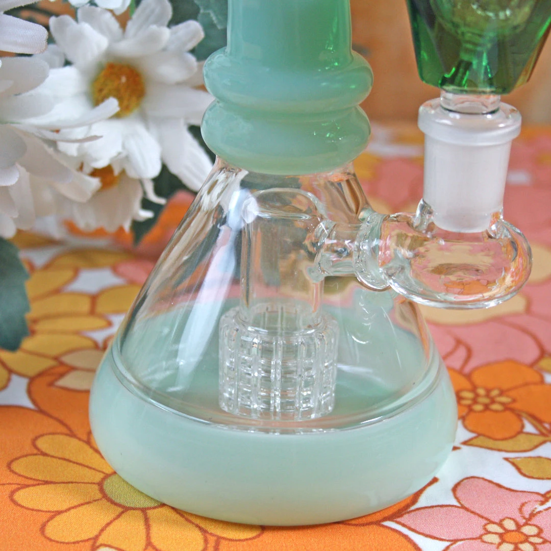 Burning Love Bongs Aventurine Water Pipe 6 Burning Love Bongs Aventurine Water Pipe