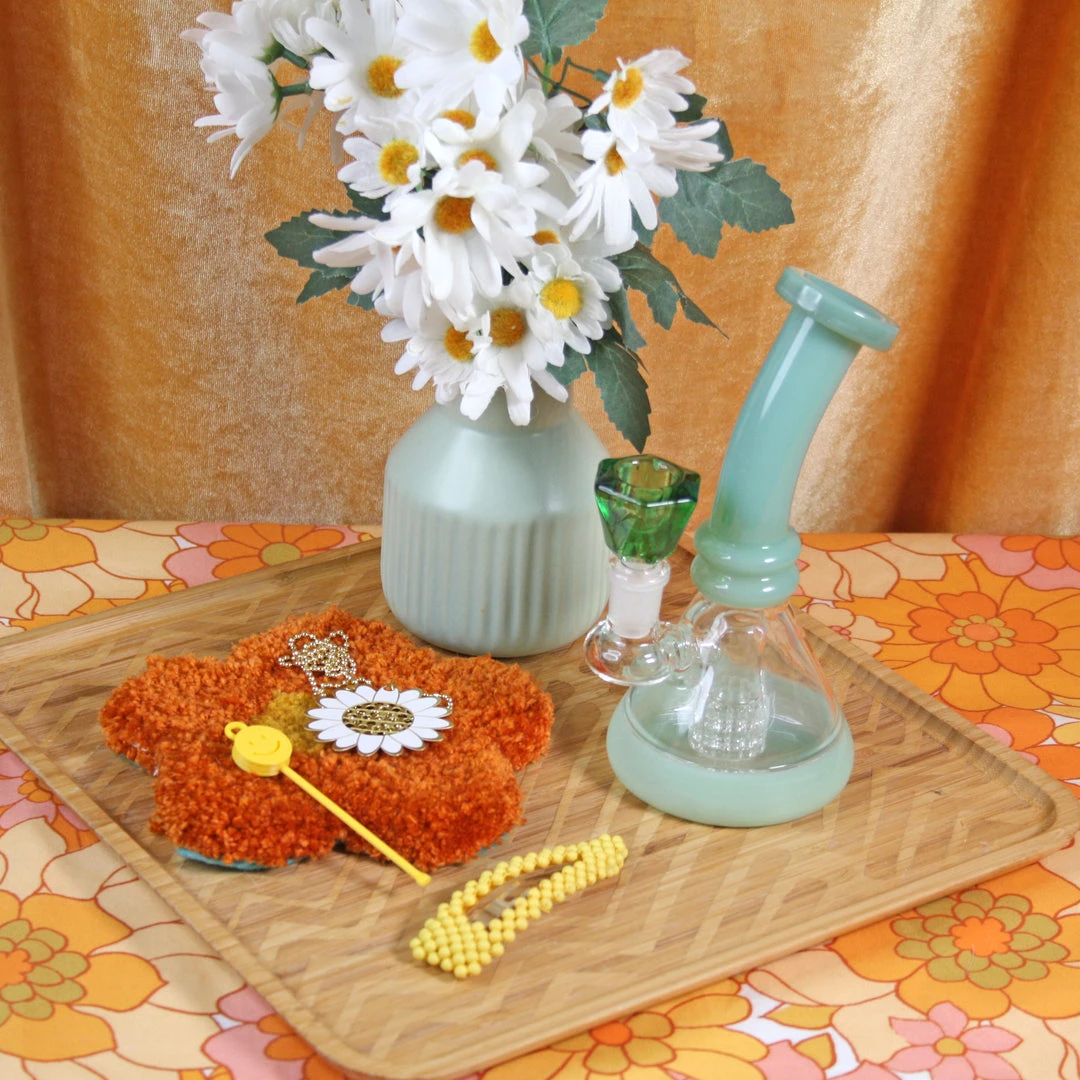 Burning Love Bongs Aventurine Water Pipe 5 Burning Love Bongs Aventurine Water Pipe