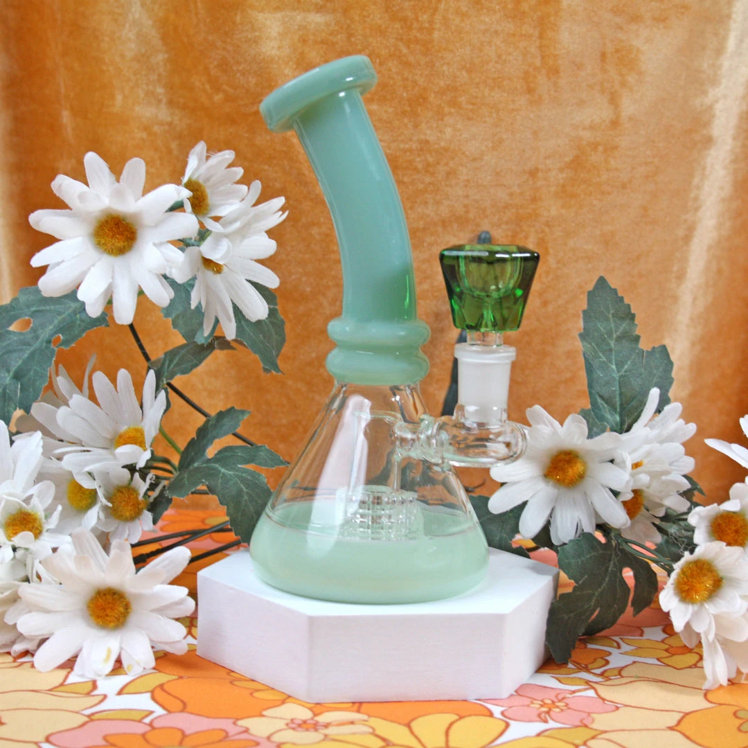 Burning Love Bongs Aventurine Water Pipe 4 Burning Love Bongs Aventurine Water Pipe