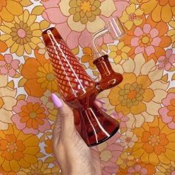 Burning Love Lava Lamp Rig- Amber Bongs