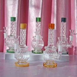 Burning Love Elegant Orb Bong- Amber Bongs