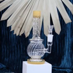 Burning Love Bongs Elegant Orb Bong- Honey