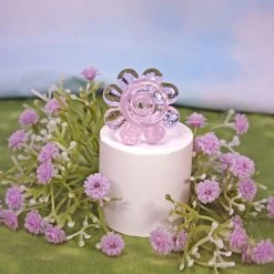 Burning Love Flower Power Water Pipe- Pink Bongs