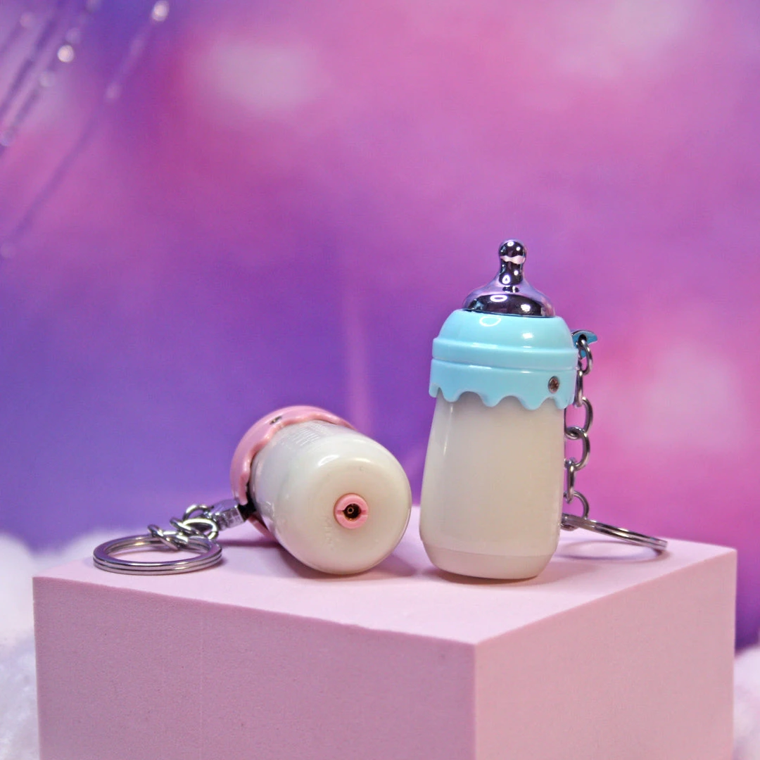 Burning Love Lighters Baby Bottle Keychain Lighter- Pink 8 Burning Love Lighters Baby Bottle Keychain Lighter- Pink