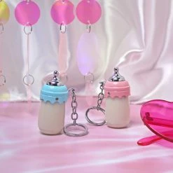 Burning Love Baby Bottle Keychain Lighter- Blue Lighters 13 Burning Love Baby Bottle Keychain Lighter- Blue Lighters