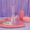 Burning Love Bongs Pink Crystal Water Pipe 1 Burning Love Bongs Pink Crystal Water Pipe