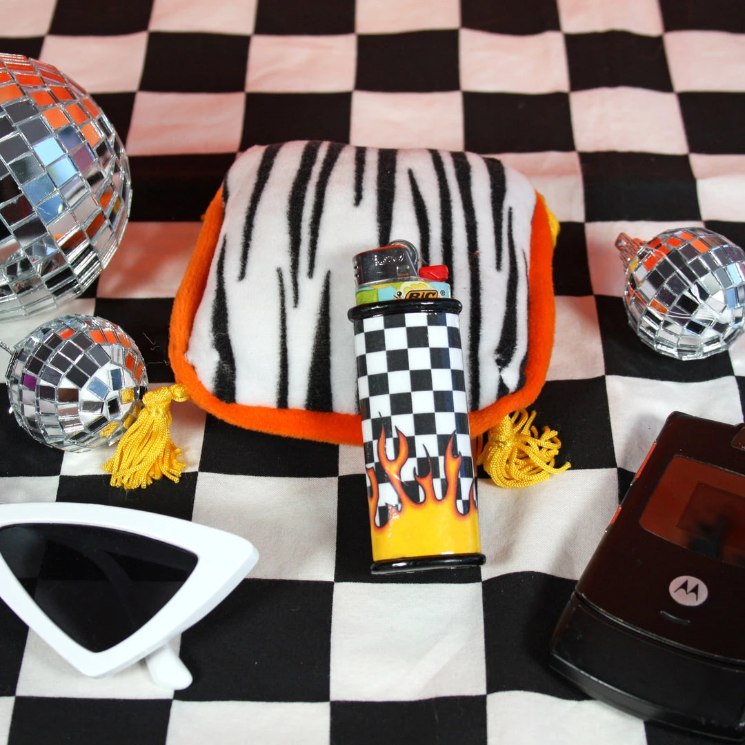 Burning Love Lighter Case- Checkerboard Flames 6 Burning Love Lighter Case- Checkerboard Flames