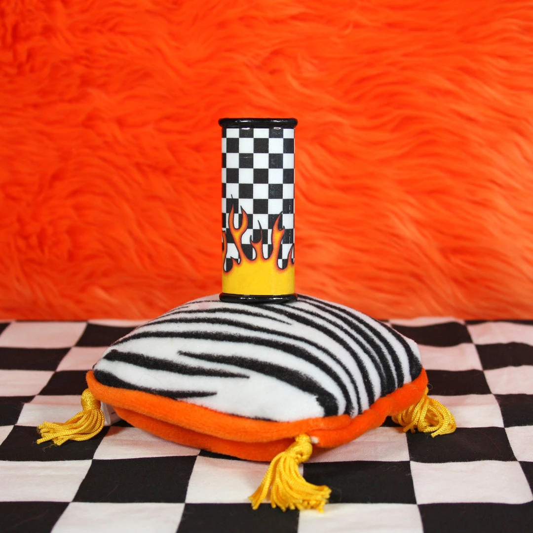 Burning Love Lighter Case- Checkerboard Flames 3 Burning Love Lighter Case- Checkerboard Flames