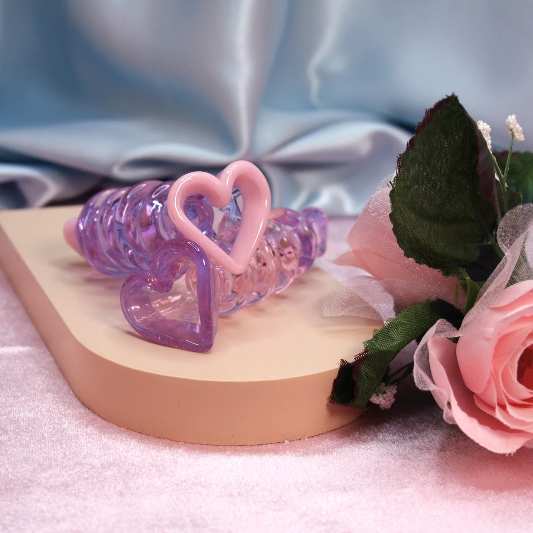 Burning Love Pipes Heart Of Glass One Hitter - Mystery Color 4 Burning Love Pipes Heart Of Glass One Hitter - Mystery Color