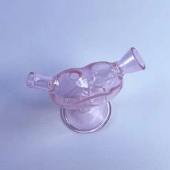 Burning Love Joint Accessories Mini Heart Bubbler- Pink