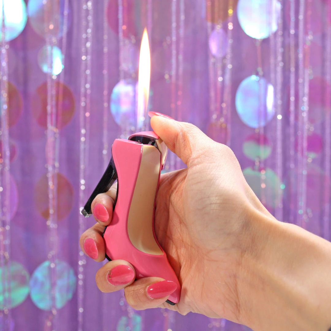 Burning Love Lighters Pink High Heel Lighter 4 Burning Love Lighters Pink High Heel Lighter