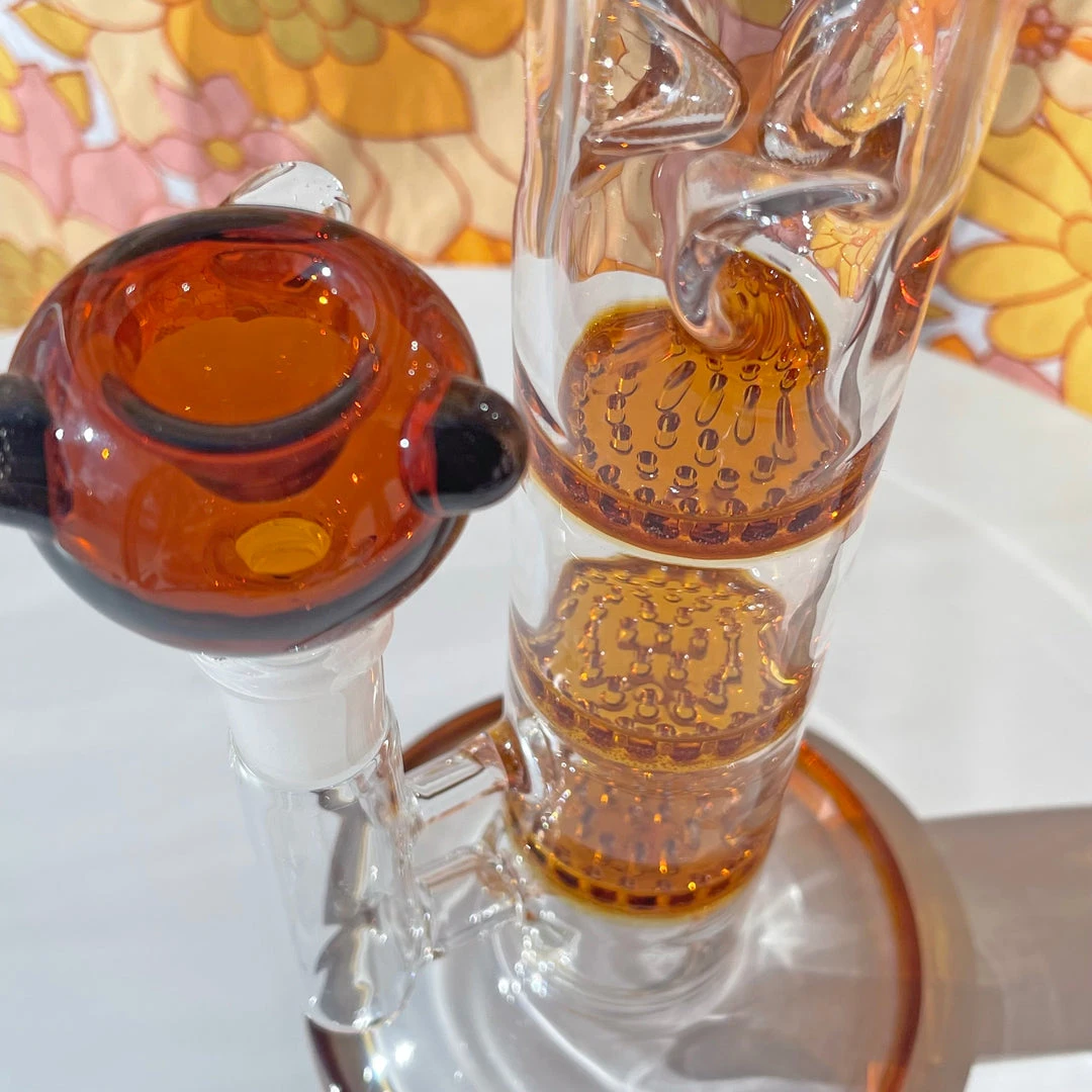 Burning Love Bongs Honeycomb Water Pipe 6 Burning Love Bongs Honeycomb Water Pipe