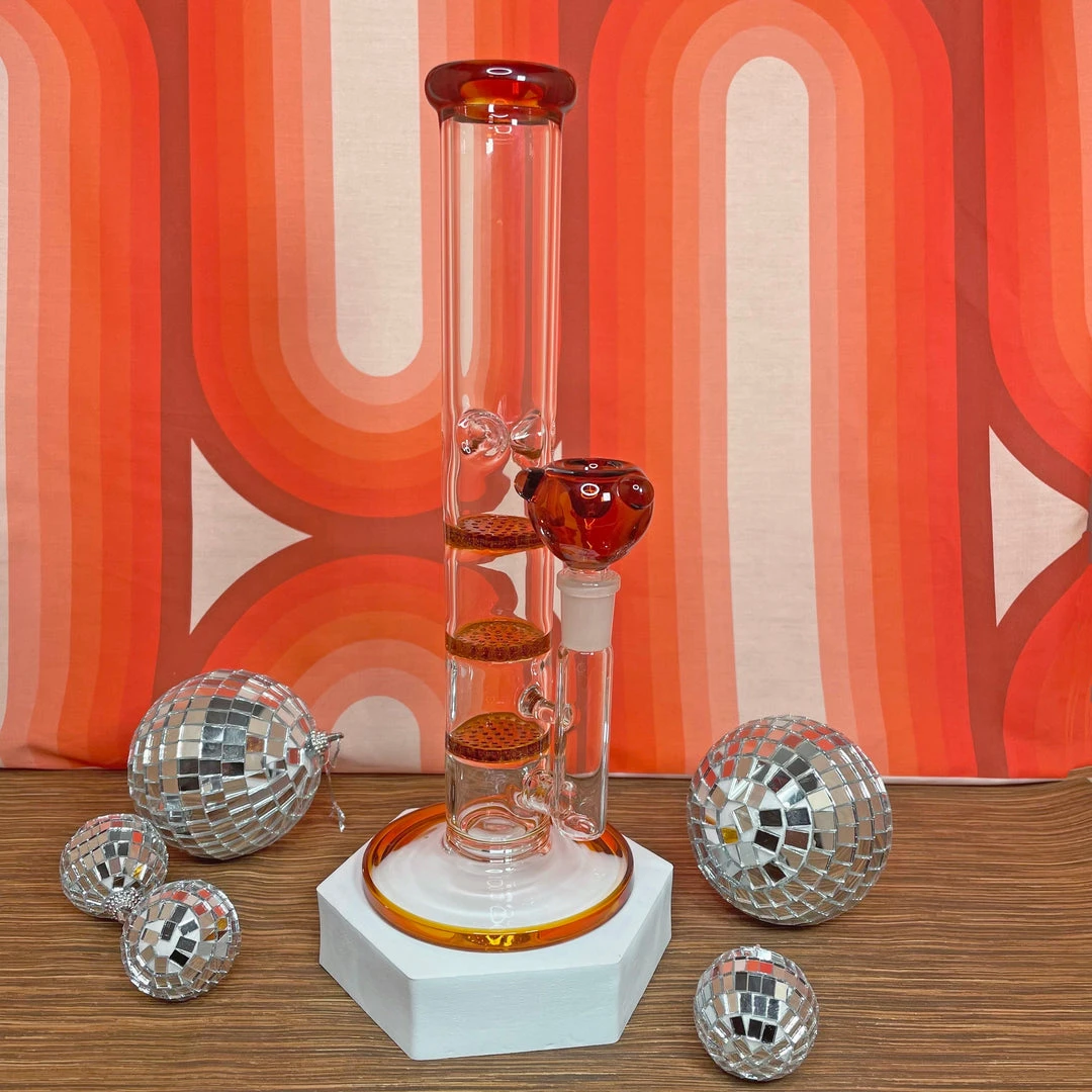 Burning Love Bongs Honeycomb Water Pipe 3 Burning Love Bongs Honeycomb Water Pipe