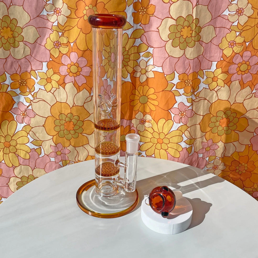 Burning Love Bongs Honeycomb Water Pipe 5 Burning Love Bongs Honeycomb Water Pipe