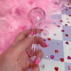 Shop Burning Love Pipes Pink Jelly Pipe