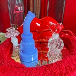 Burning Love Periwinkle Water Pipe Bongs