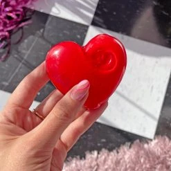 Burning Love Party Heart Pipe- Red Pipes