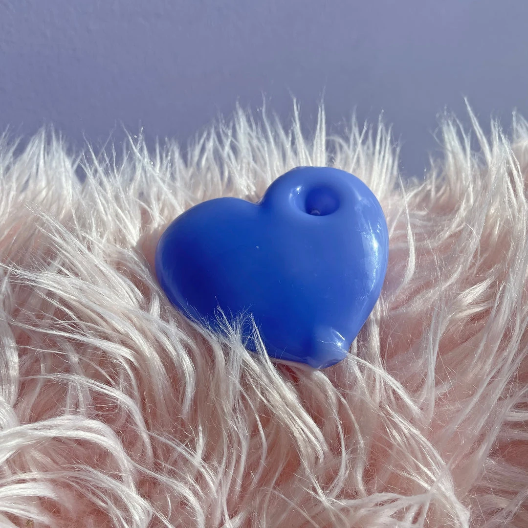 Burning Love Party Heart Pipe- Pastel Blue 6 Burning Love Party Heart Pipe- Pastel Blue
