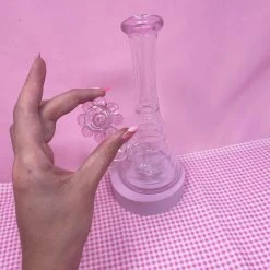 Burning Love Flower Vase Water Pipe Bongs