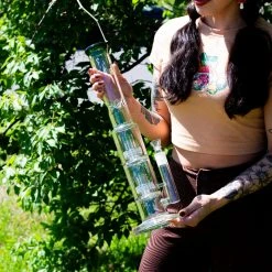 Burning Love 15" Super Smoker Water Pipe- Jade 12 Burning Love 15