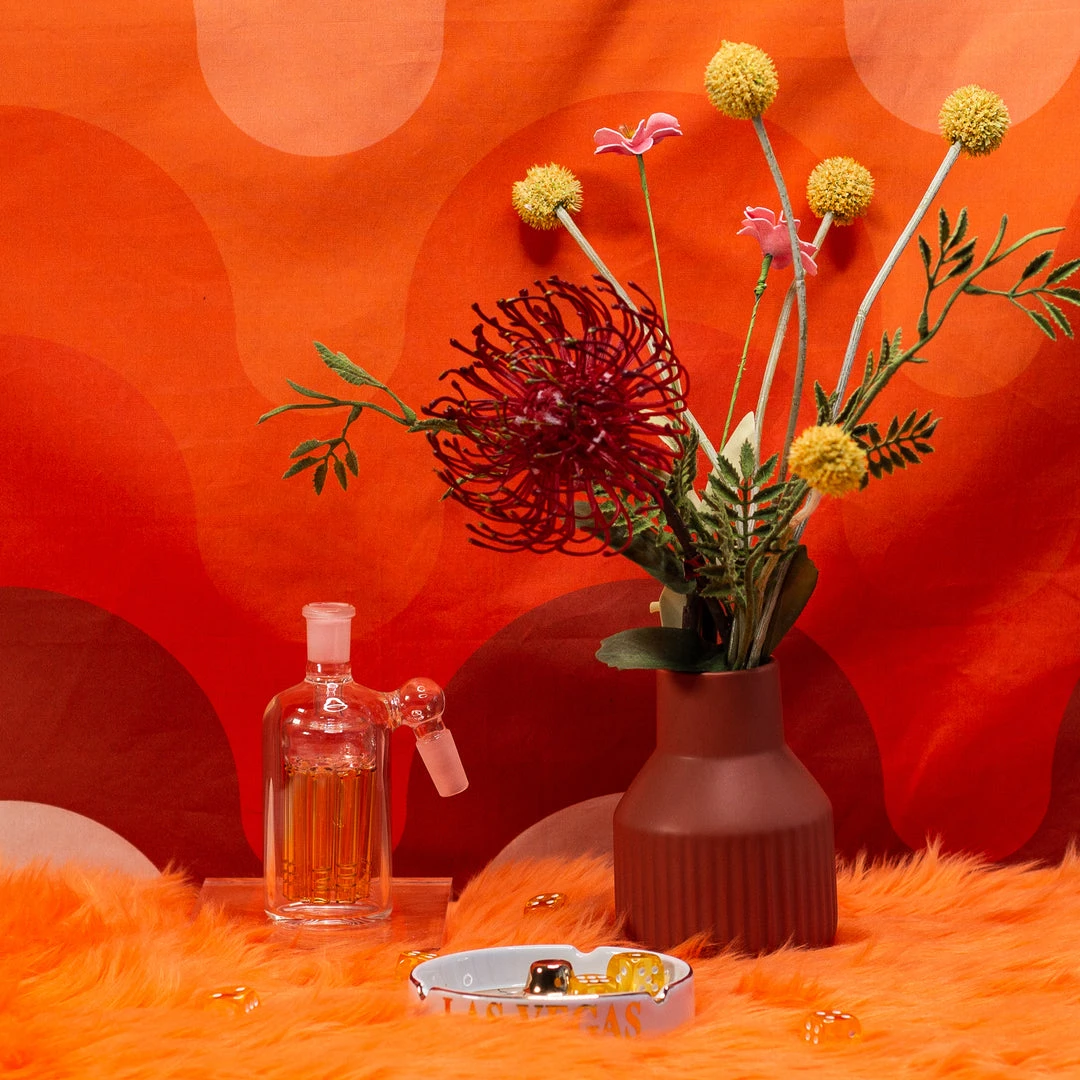 Shop Burning Love Amber Ash Catcher Perc 9 Shop Burning Love Amber Ash Catcher Perc