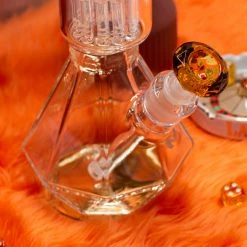 Burning Love Bongs 16" Yellow Diamond Water Pipe