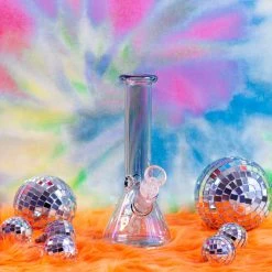 Burning Love Bongs Opalescent Beaker Bong- Onyx