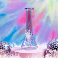 Burning Love Bongs Opalescent Beaker Bong- Onyx