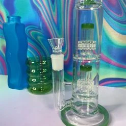 Burning Love 15" Super Smoker Water Pipe- Jade 14 Burning Love 15