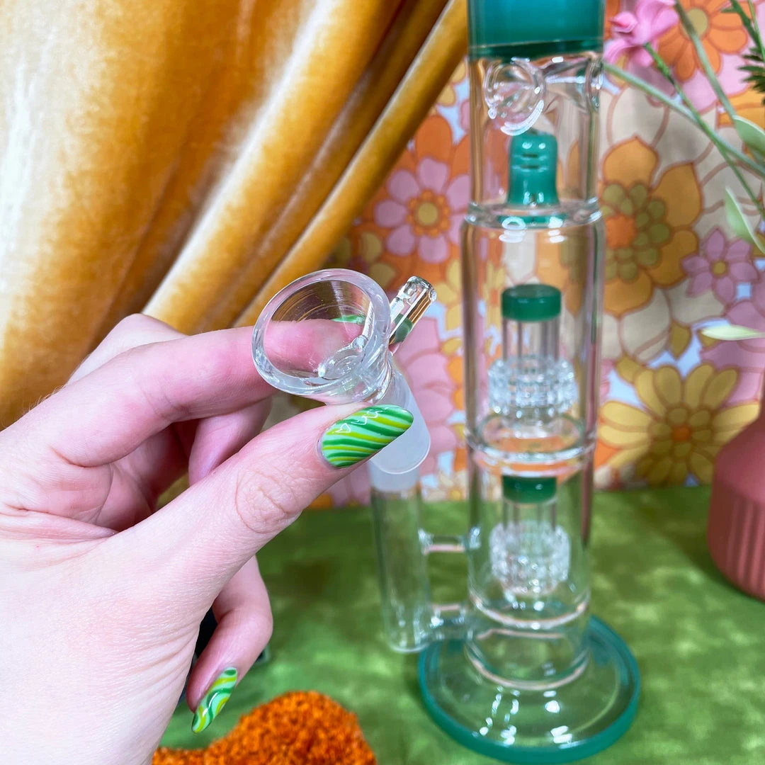 Burning Love 15" Super Smoker Water Pipe- Jade 9 Burning Love 15" Super Smoker Water Pipe- Jade