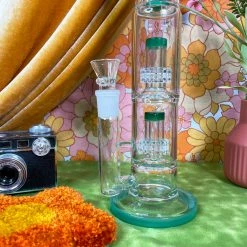 Burning Love 15" Super Smoker Water Pipe- Jade