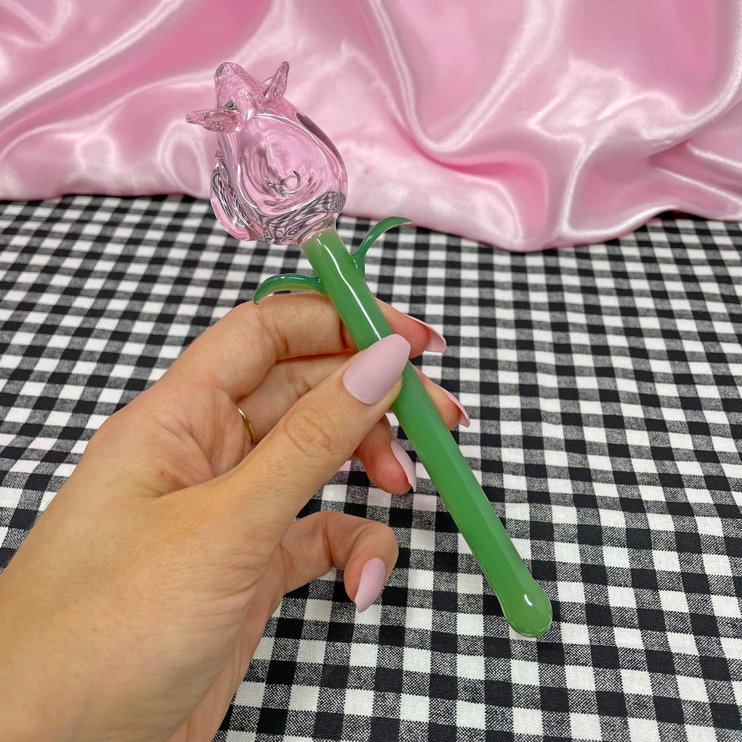 Burning Love Tulip Pipe- Pink Pipes 4 Burning Love Tulip Pipe- Pink Pipes