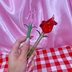 Burning Love Tulip Pipe- Pink Pipes 13 Burning Love Tulip Pipe- Pink Pipes