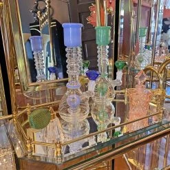 Burning Love Jade Water Pipe - Pastel Blue Bongs 11 Burning Love Jade Water Pipe - Pastel Blue Bongs