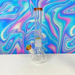 Burning Love Bongs 16" Yellow Diamond Water Pipe