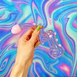 Shop Burning Love Pink Powerpuff Bubbler Pipes