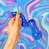 Shop Burning Love Pipes Blue Powerpuff Bubbler