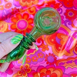 Shop Burning Love Pipes Built-In Filter Pipe- Green 10 Shop Burning Love Pipes Built-In Filter Pipe- Green