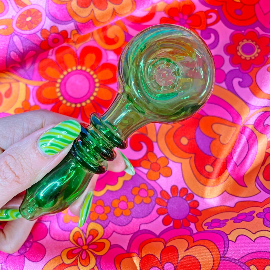 Shop Burning Love Pipes Built-In Filter Pipe- Green 6 Shop Burning Love Pipes Built-In Filter Pipe- Green