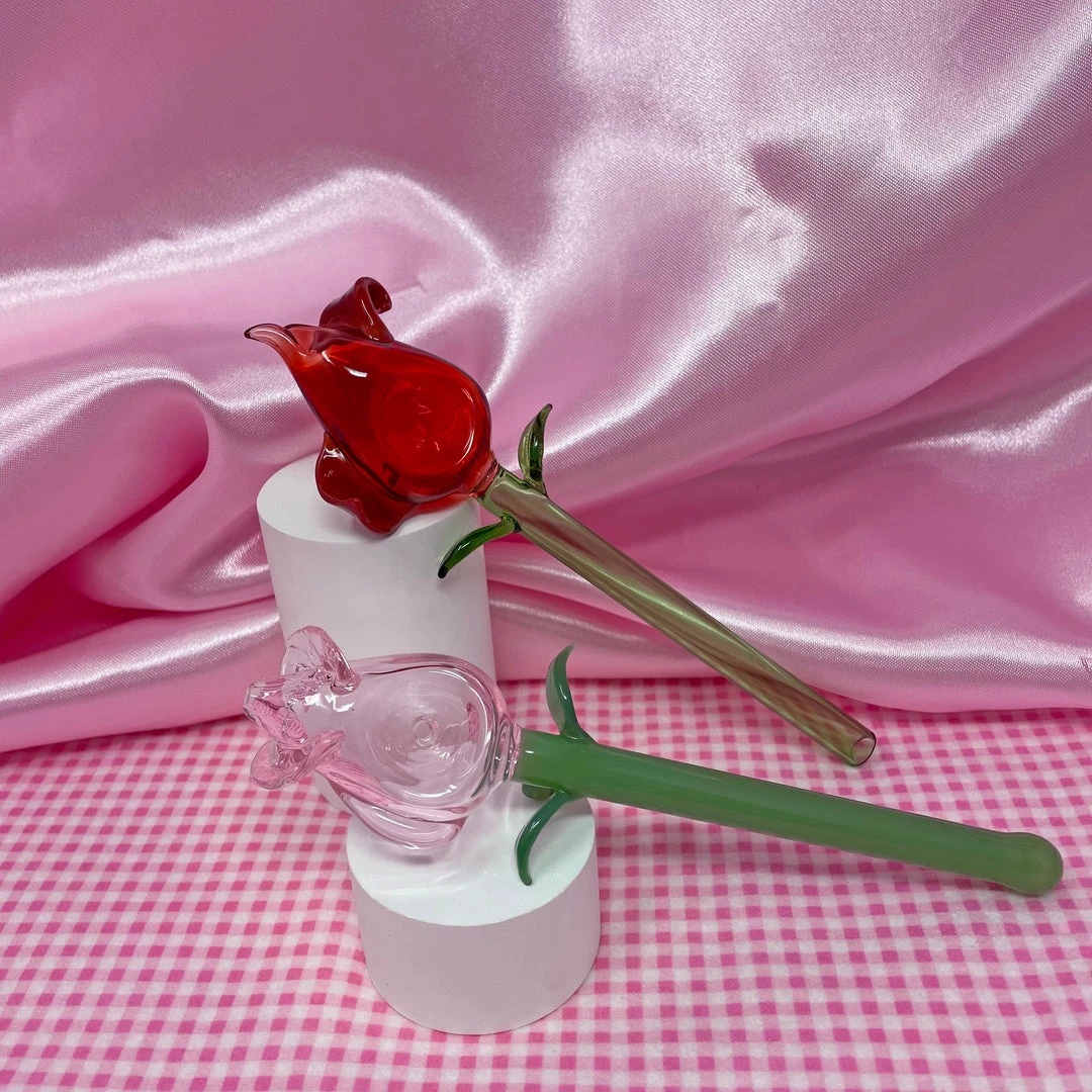 Burning Love Tulip Pipe- Pink Pipes 5 Burning Love Tulip Pipe- Pink Pipes