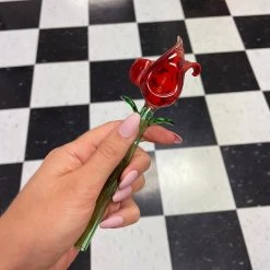 Burning Love Pipes Tulip Pipe- Red