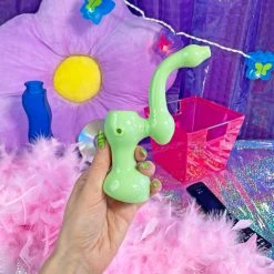 Shop Burning Love Bubblicious Bubbler- Mint Green Pipes