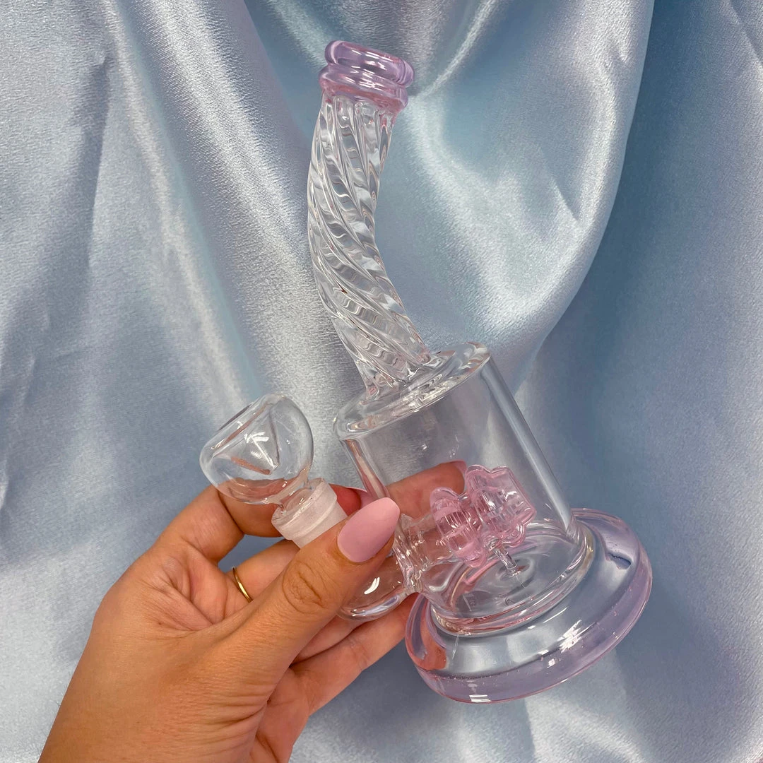 Burning Love Chic Water Pipe- Pink Bongs 7 Burning Love Chic Water Pipe- Pink Bongs