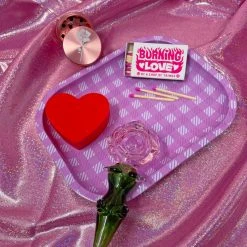 Shop Burning Love Gingham Rolling Tray