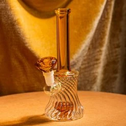 Burning Love Bongs Regal Gem Water Pipe- Amber