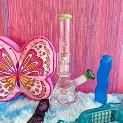 Burning Love Bongs Material Girl Water Pipe- Green