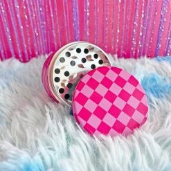Burning Love Pink Checkerboard Grinder 25 Burning Love Pink Checkerboard Grinder
